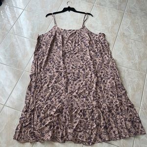 NWT A New Day. Plus Size Beige & Tan Floral Tiered Sundress
